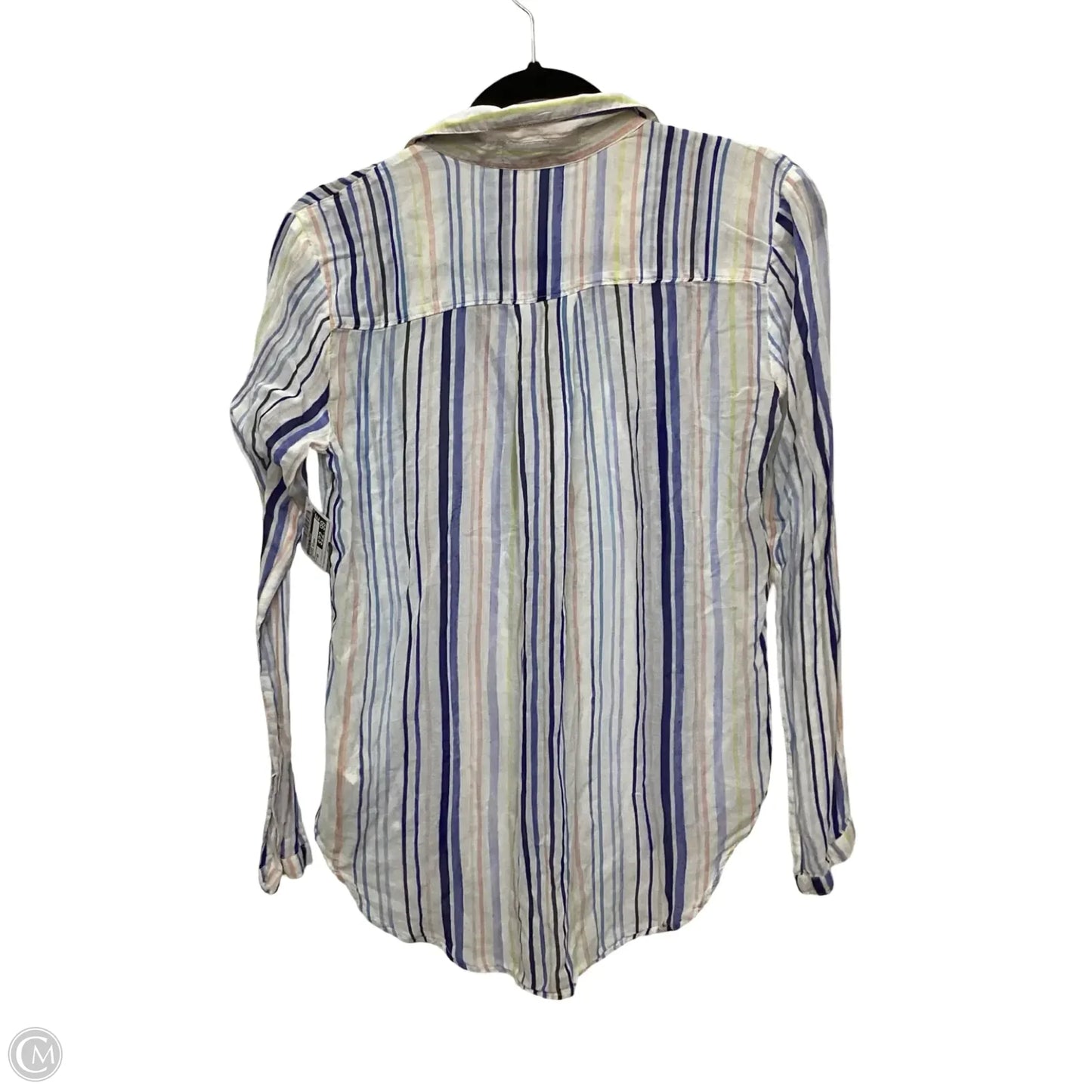 Blouse Long Sleeve By Cloth & Stone In Striped Pattern, Size: Xs