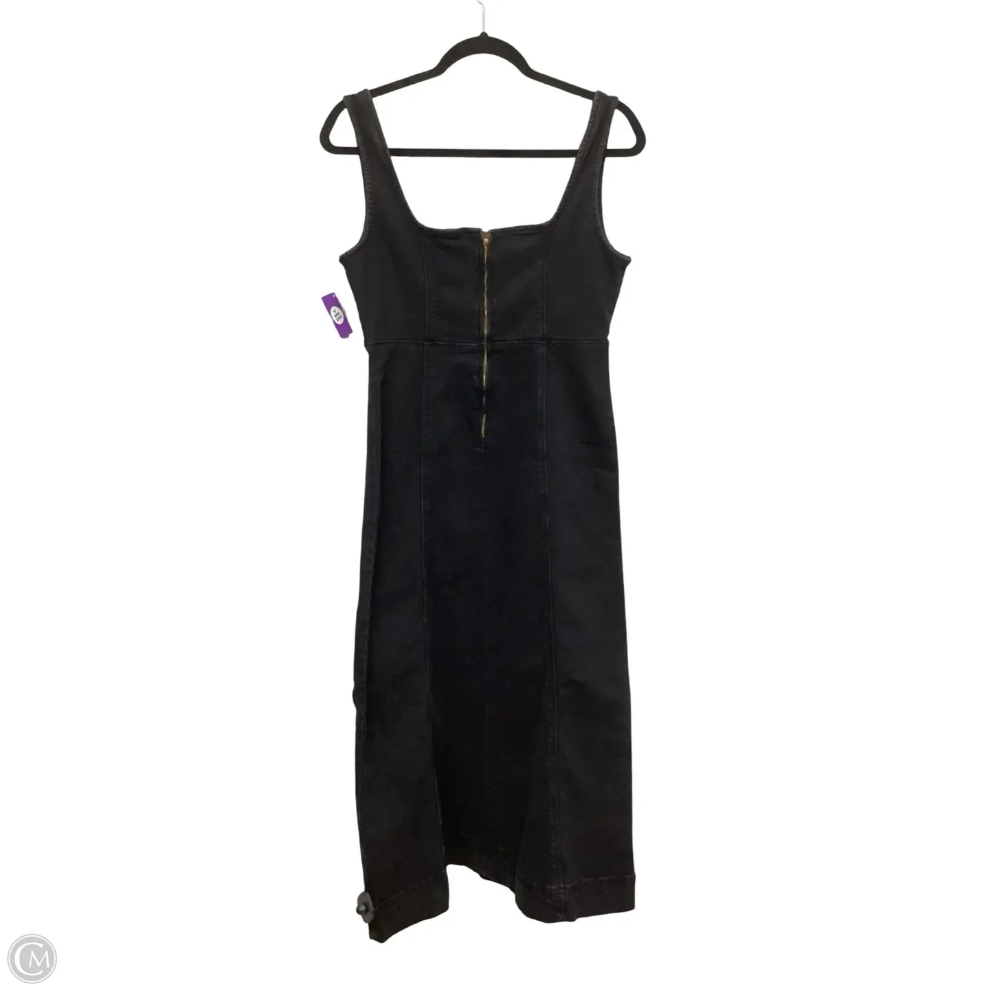 Dress Casual Midi By Old Navy In Black Denim, Size: Xs