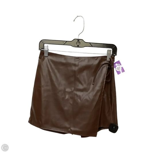 Skirt Mini & Short By Clothes Mentor In Brown, Size: S
