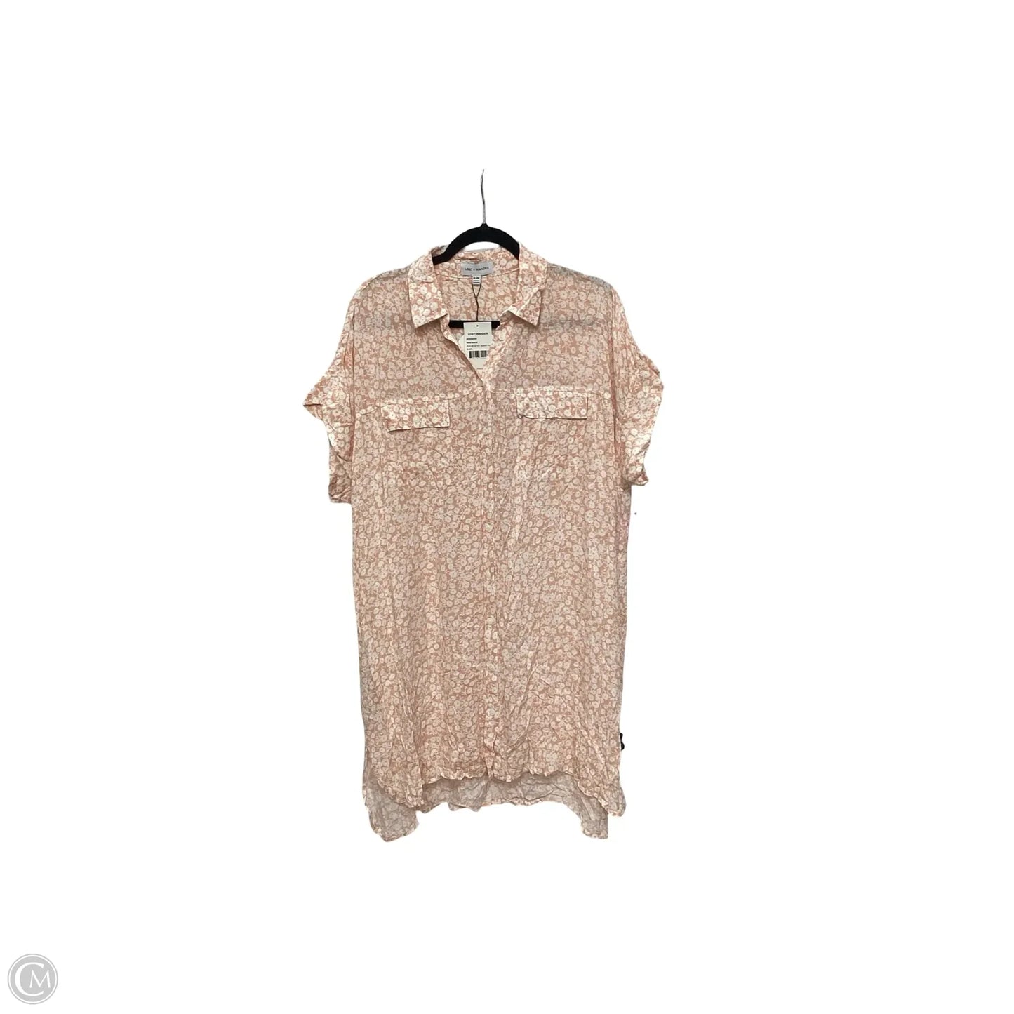 Blouse Short Sleeve By Lost and Wander In Floral Print, Size: Xl