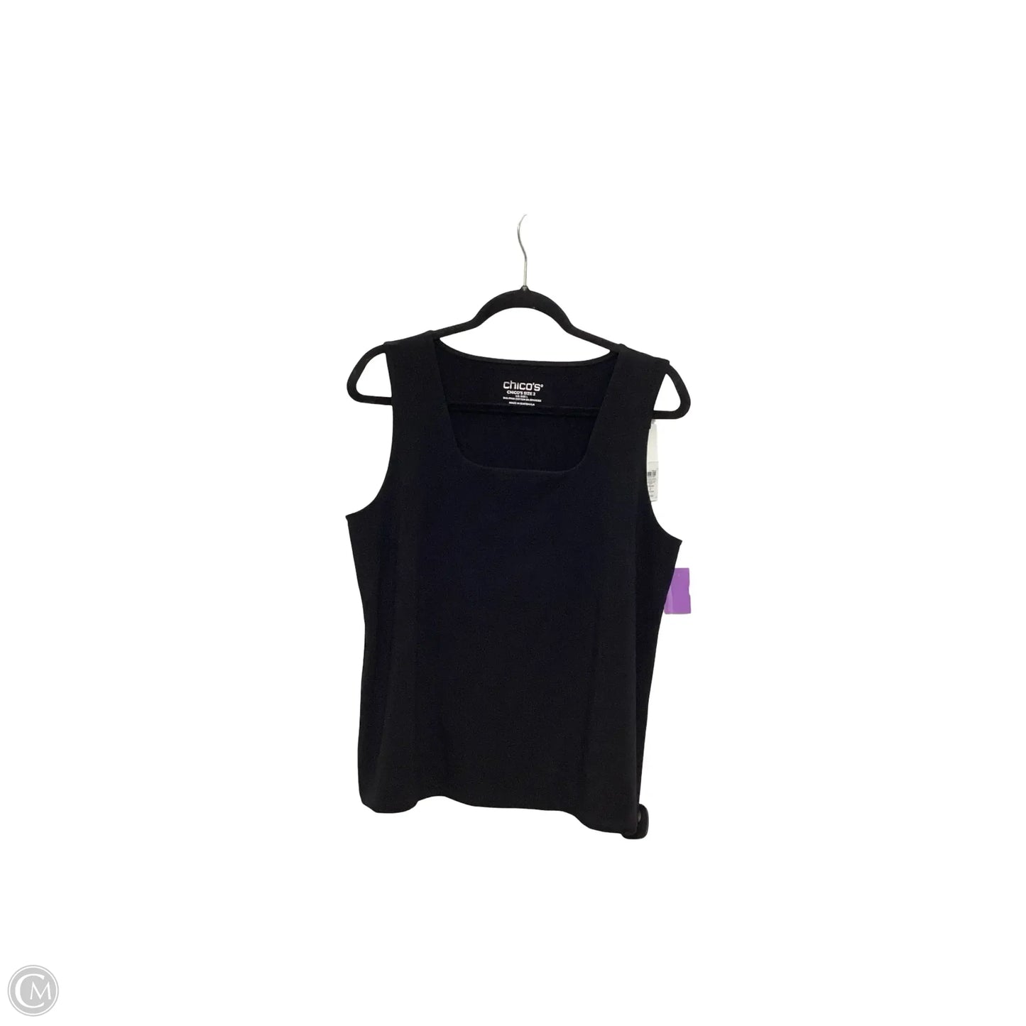 Top Sleeveless Basic By Chicos In Black, Size: 2