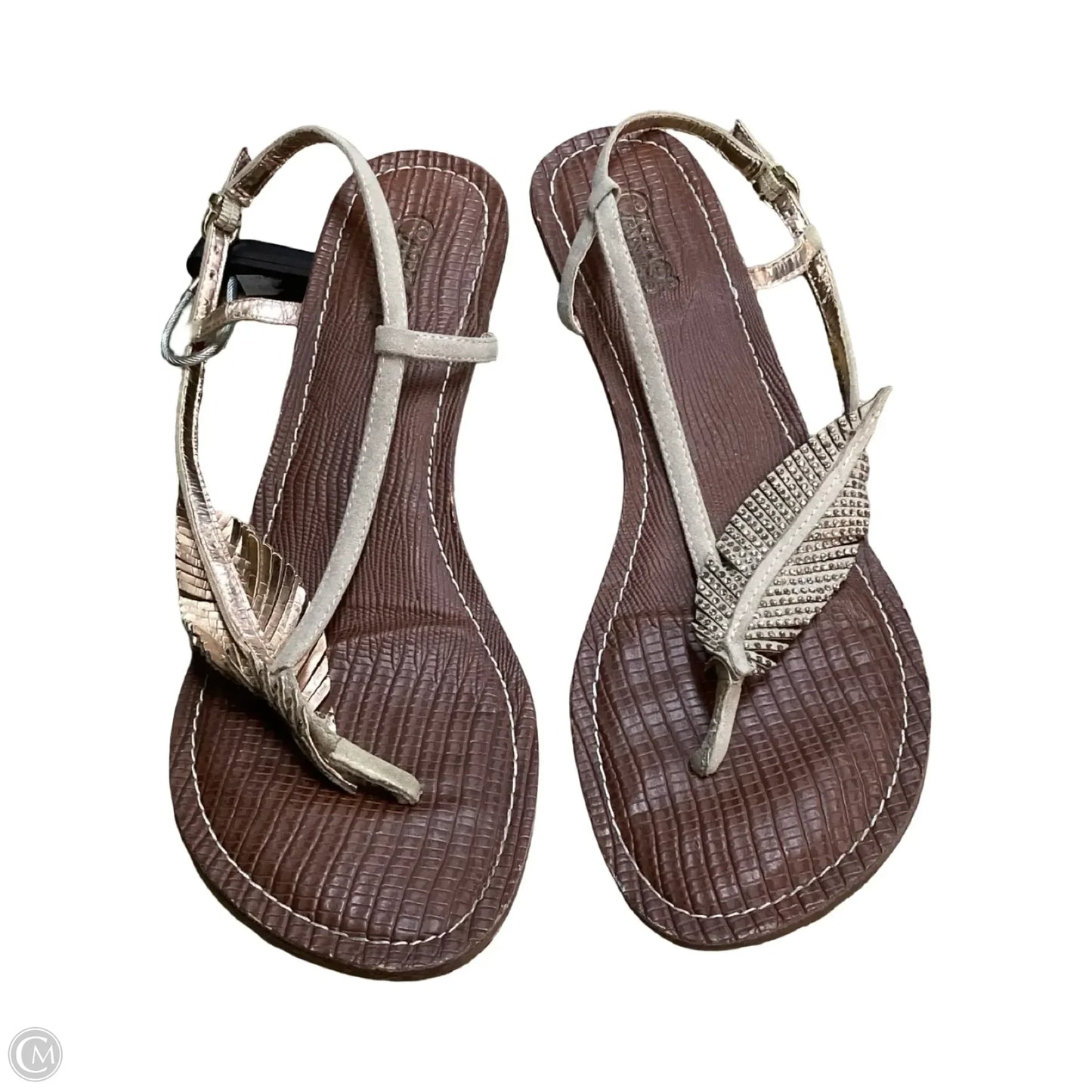 Sandals Flats By Carlos By Carlos Santana In Tan, Size: 8.5