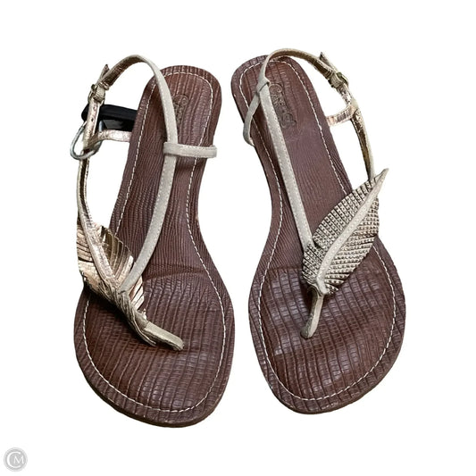 Sandals Flats By Carlos By Carlos Santana In Tan, Size: 8.5