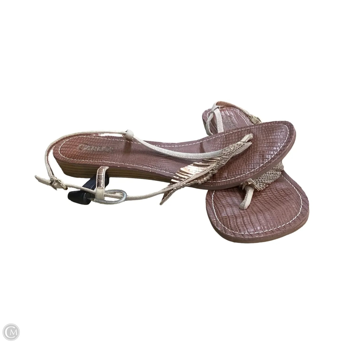 Sandals Flats By Carlos By Carlos Santana In Tan, Size: 8.5