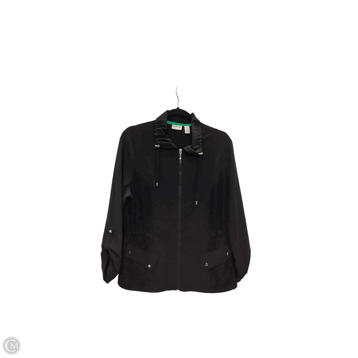 Athletic Jacket By Zenergy By Chicos In Black, Size: 2