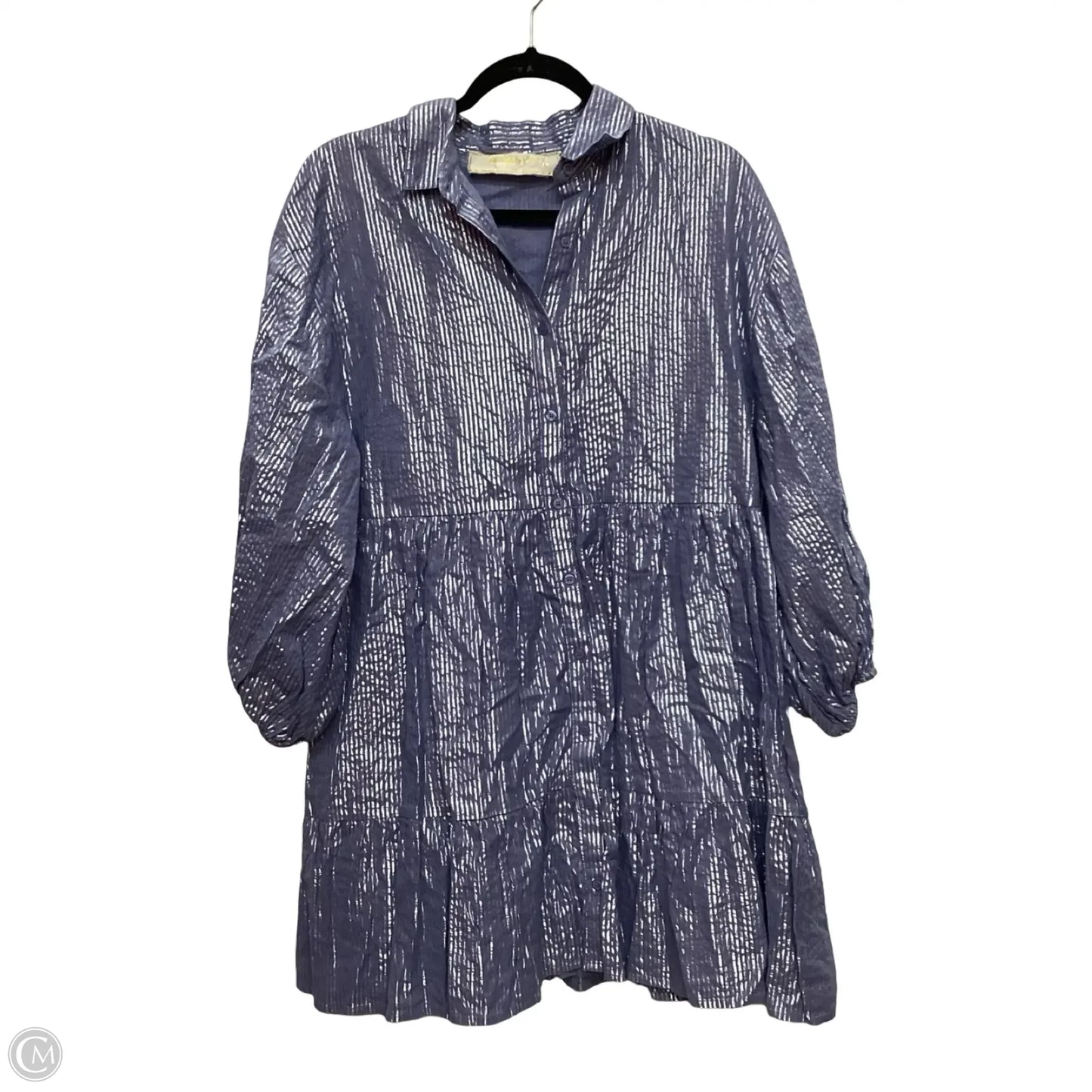 Designer Dress Casual Short By Jens Pirate Booty In Blue, Size: M