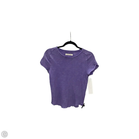 Blouse Short Sleeve By We The Free In Purple, Size: S