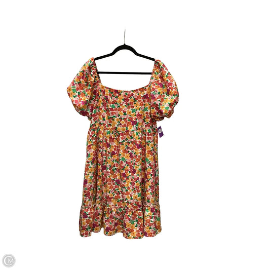 Dress Casual Short By Umgee In Floral Print, Size: 2x