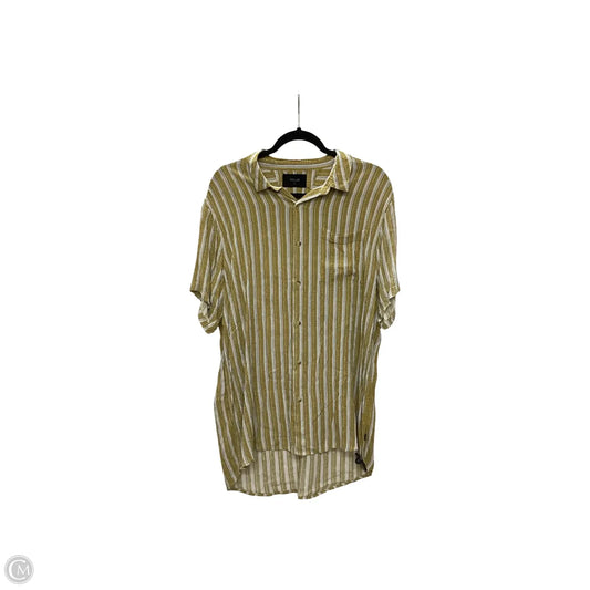Blouse Short Sleeve By Rollas In Striped Pattern, Size: L