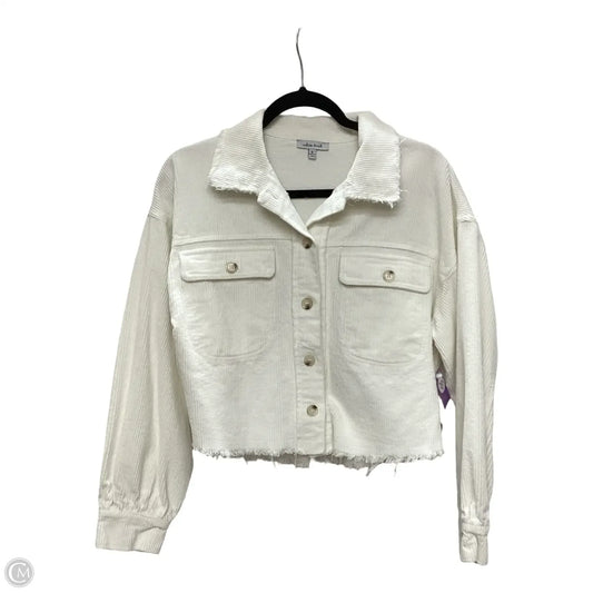 Jacket Shirt By White Birch In Cream, Size: S