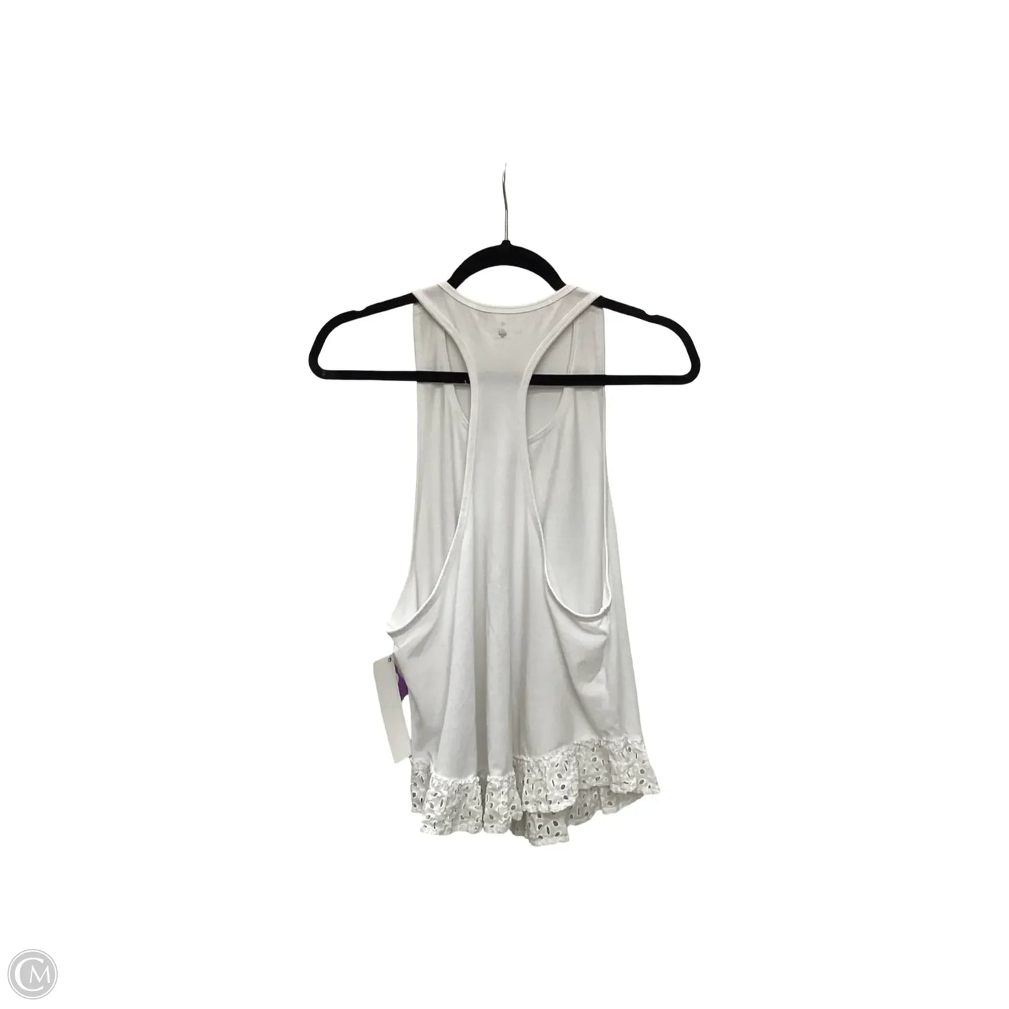 Designer Top Sleeveless Designer By Kate Spade In White, Size: L