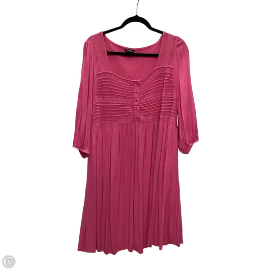 Dress Casual Short By Torrid In Pink, Size: 1x
