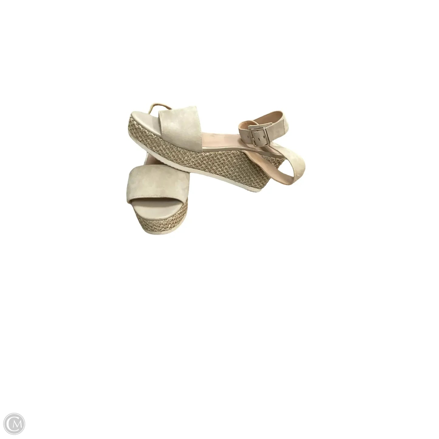 Sandals Heels Wedge By Geox Shoes In Tan, Size: 8.5