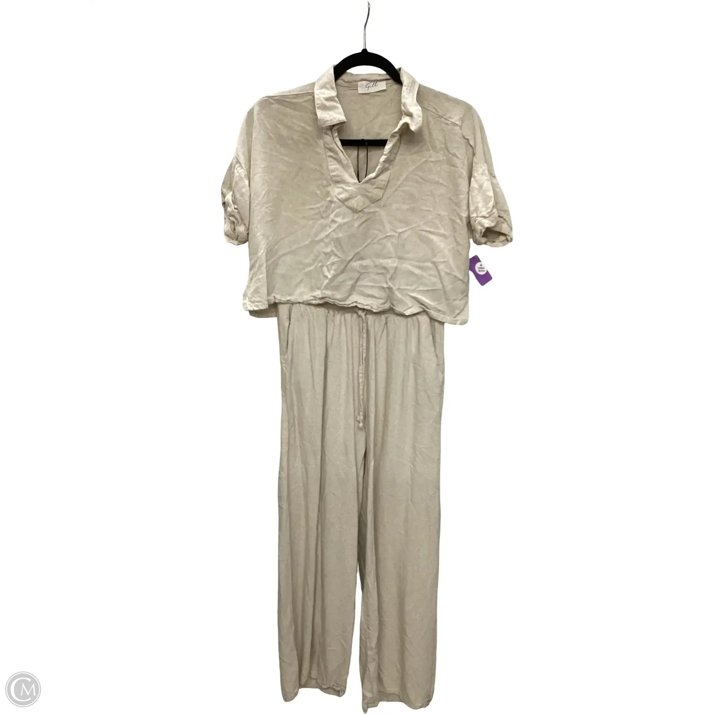 Pants Set 2pc By Gilli In Tan, Size: S