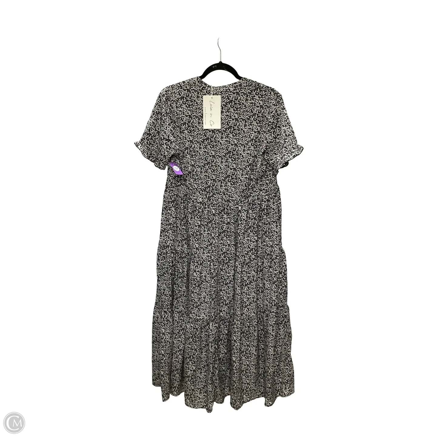 Dress Casual Midi By Clothes Mentor In Floral Print, Size: L
