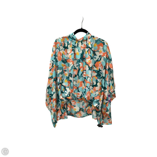 Blouse 3/4 Sleeve By Fabrik In Multi-colored, Size: S