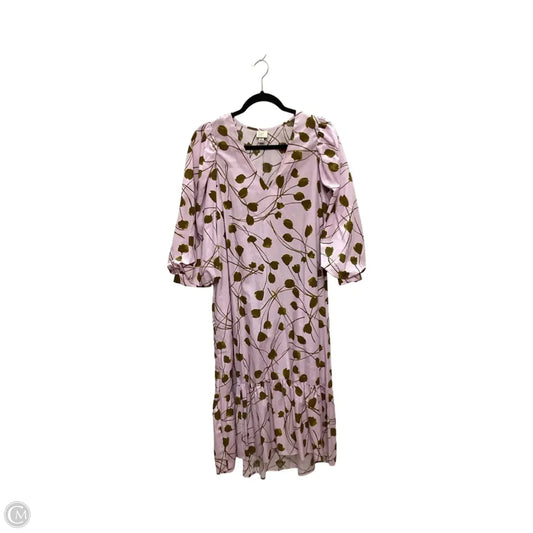 Dress Casual Midi By A New Day In Pink, Size: M