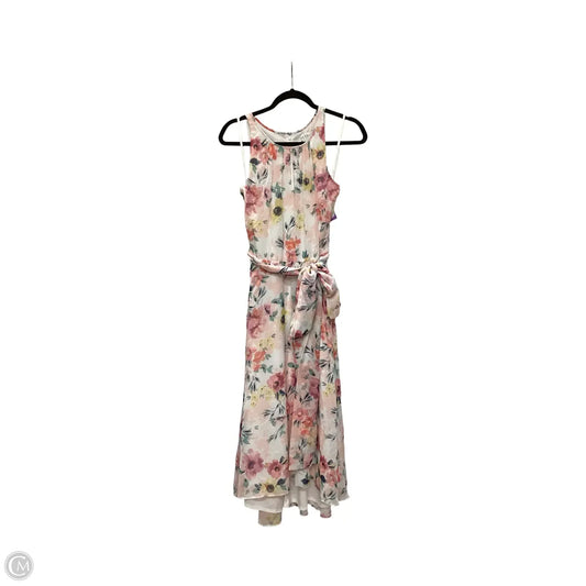 Dress Casual Midi By Nicole Miller In Floral Print, Size: 8
