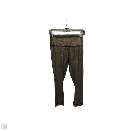 Athletic Capris By Lululemon In Gold, Size: 6