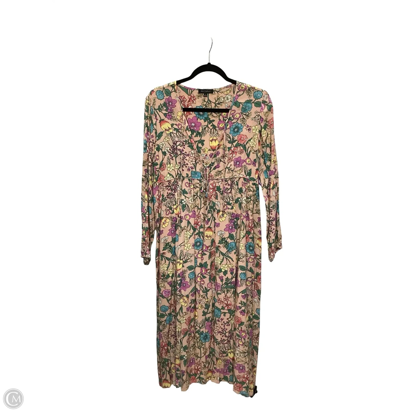 Dress Casual Maxi By Clothes Mentor In Floral Print, Size: L