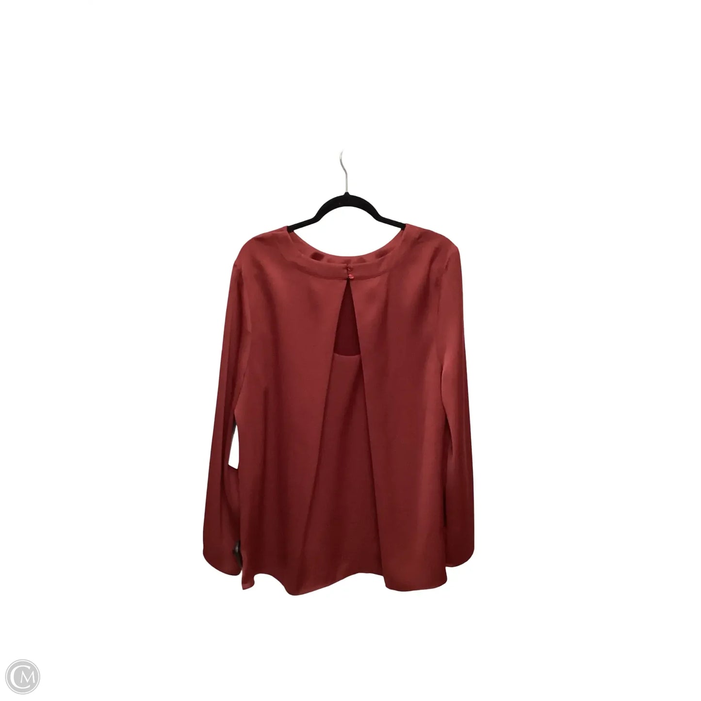 Blouse Long Sleeve By Chicos In Red, Size: Xl
