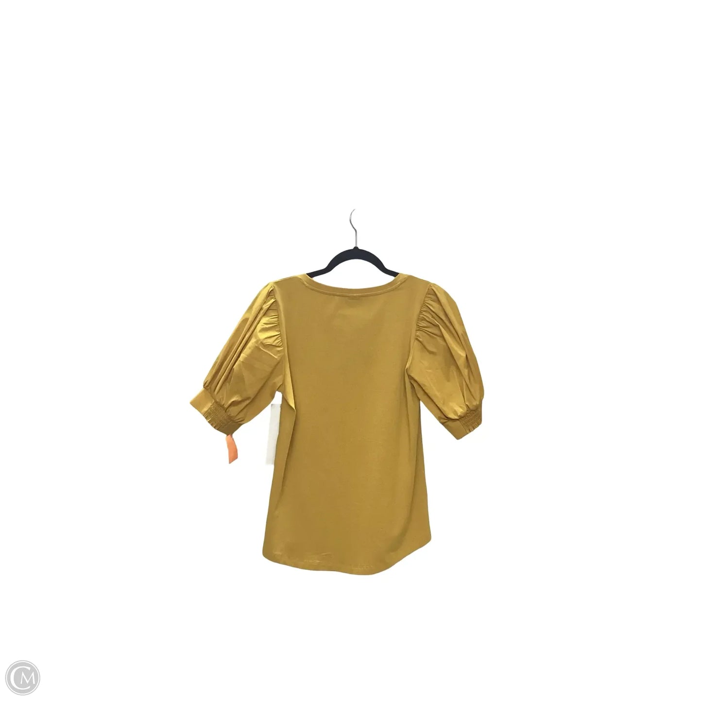 Top Short Sleeve By Chicos In Yellow, Size: 4