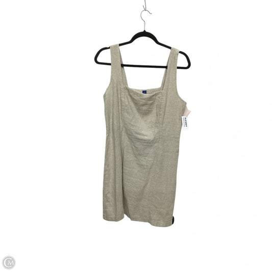 Dress Casual Midi By Old Navy In Beige, Size: L