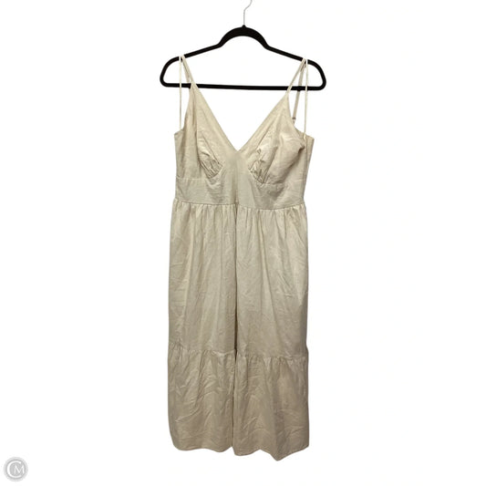 Dress Casual Maxi By Japna In Cream, Size: Xl