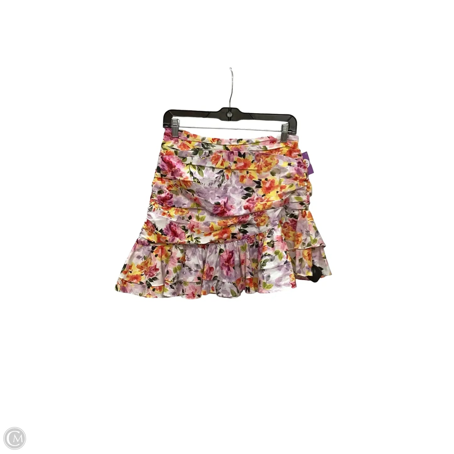 Skirt Mini & Short By Do + Be In Floral Print, Size: M