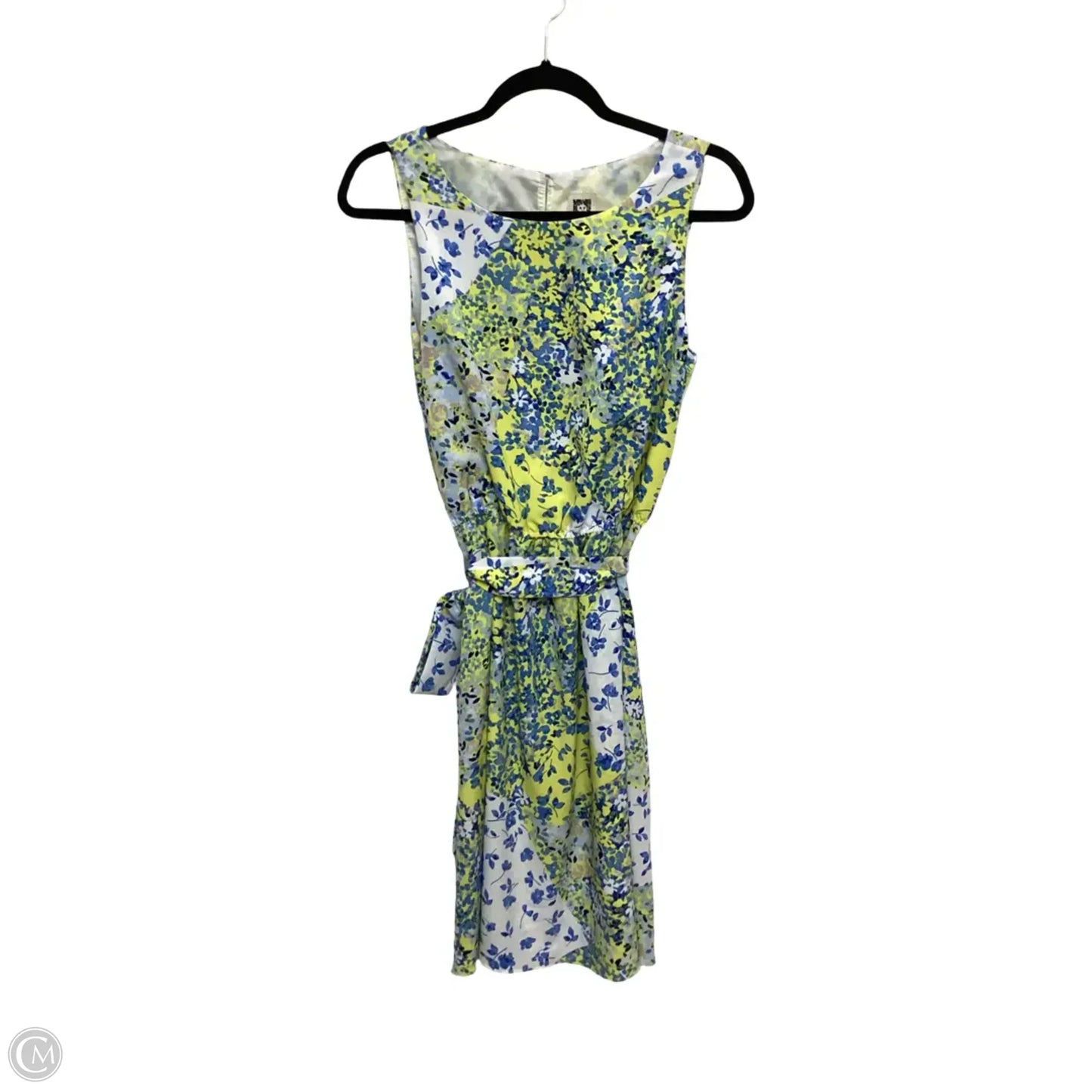 Dress Casual Short By Anne Klein In Blue & Yellow, Size: 6