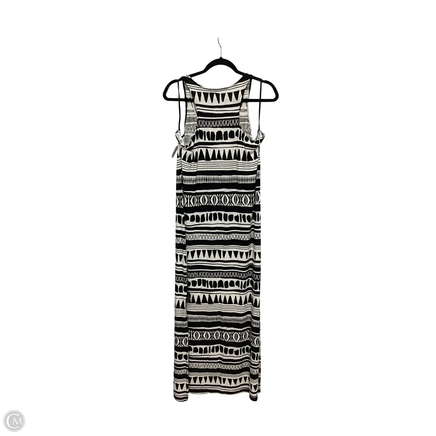 Dress Casual Maxi By Loft In Black & White, Size: L