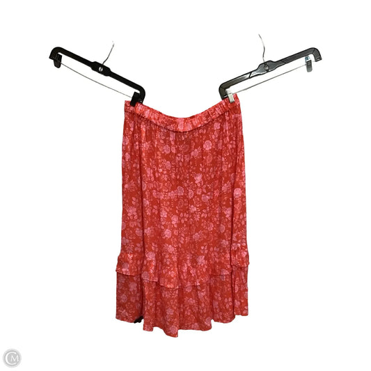 Skirt Midi By Talbots In Orange, Size: 1x