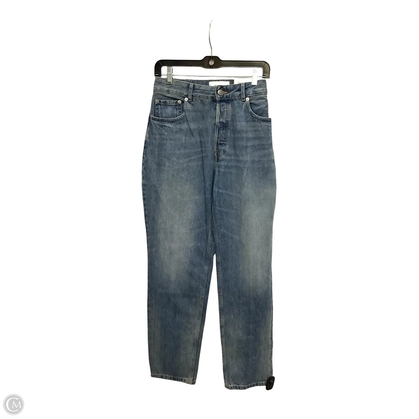 Designer Jeans Straight By Everlane In Blue Denim, Size: 10