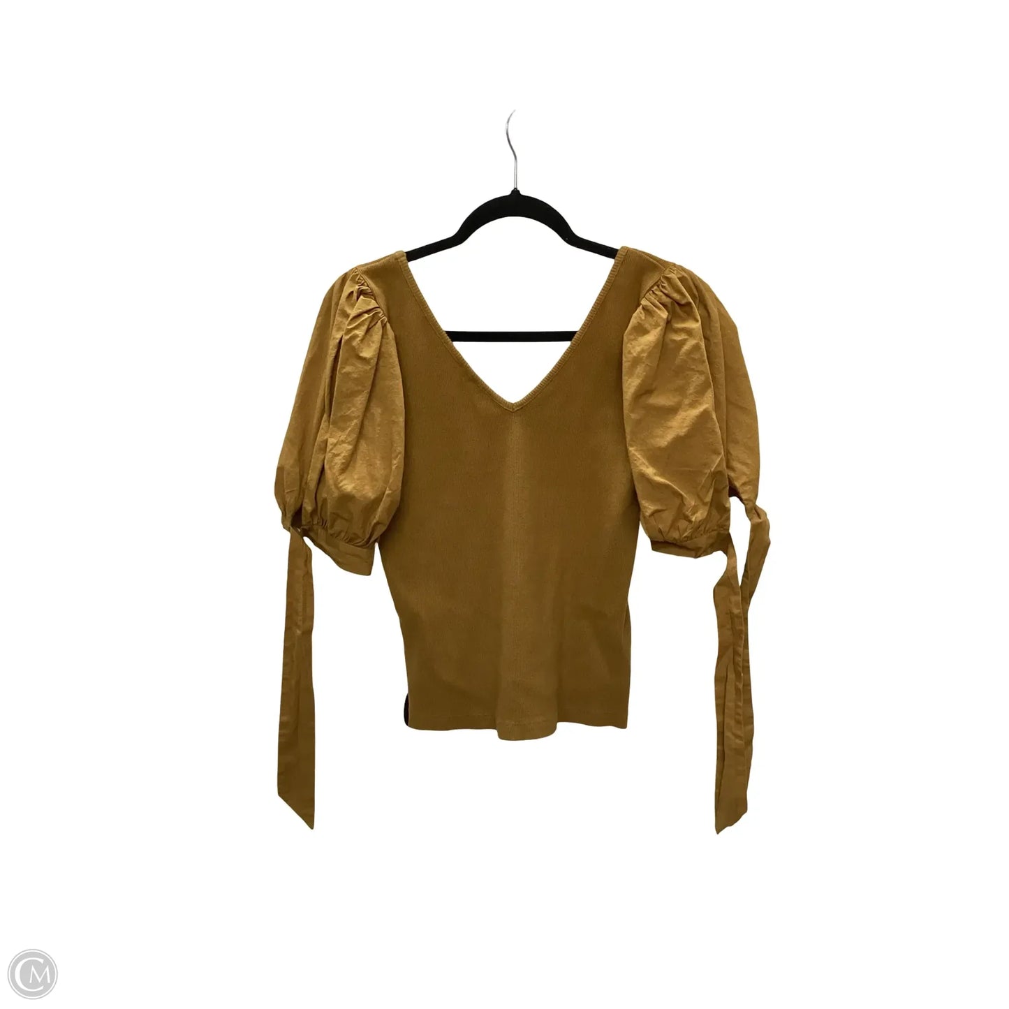 Blouse Short Sleeve By Maeve In Yellow, Size: M
