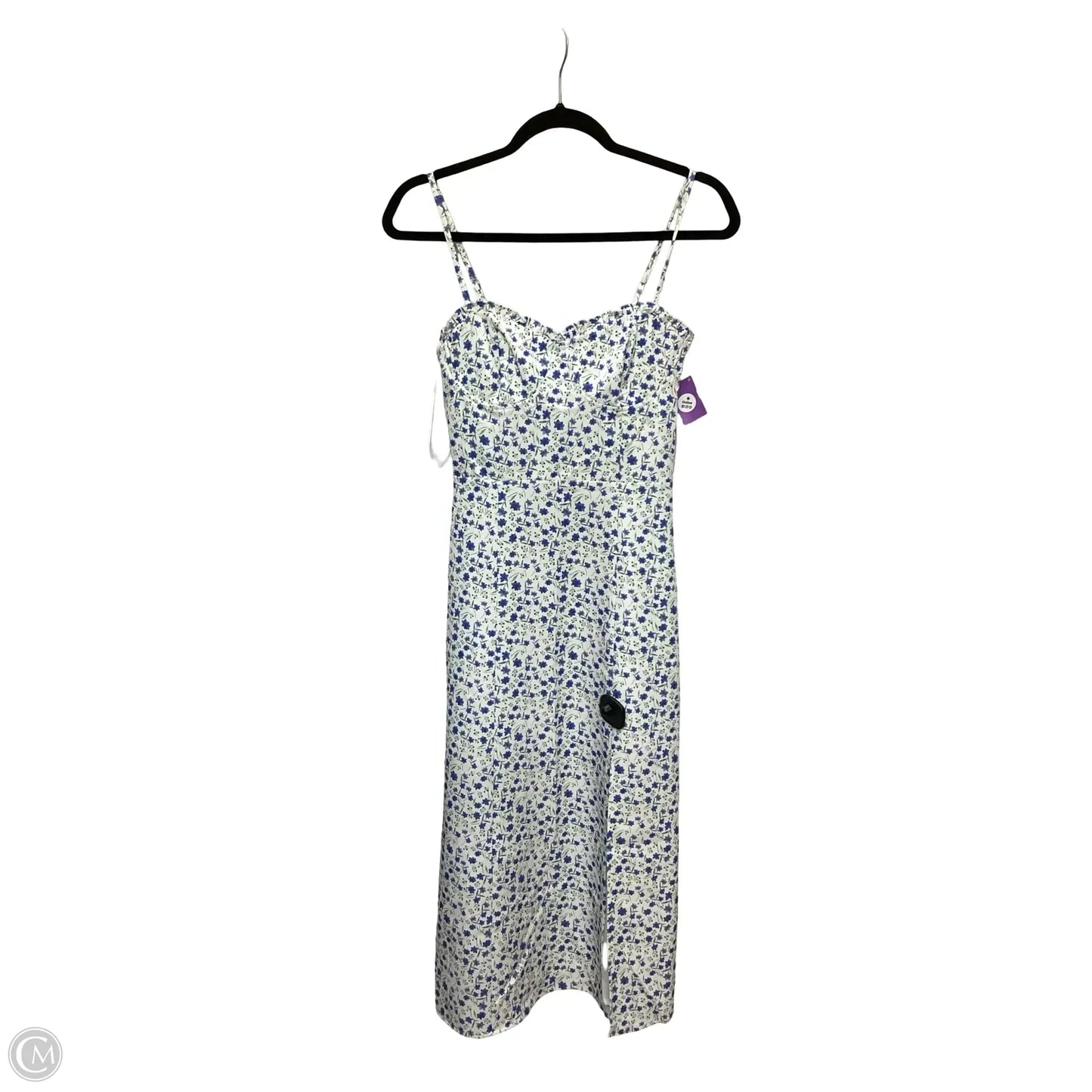Dress Casual Midi By French Connection In Blue & White, Size: 2