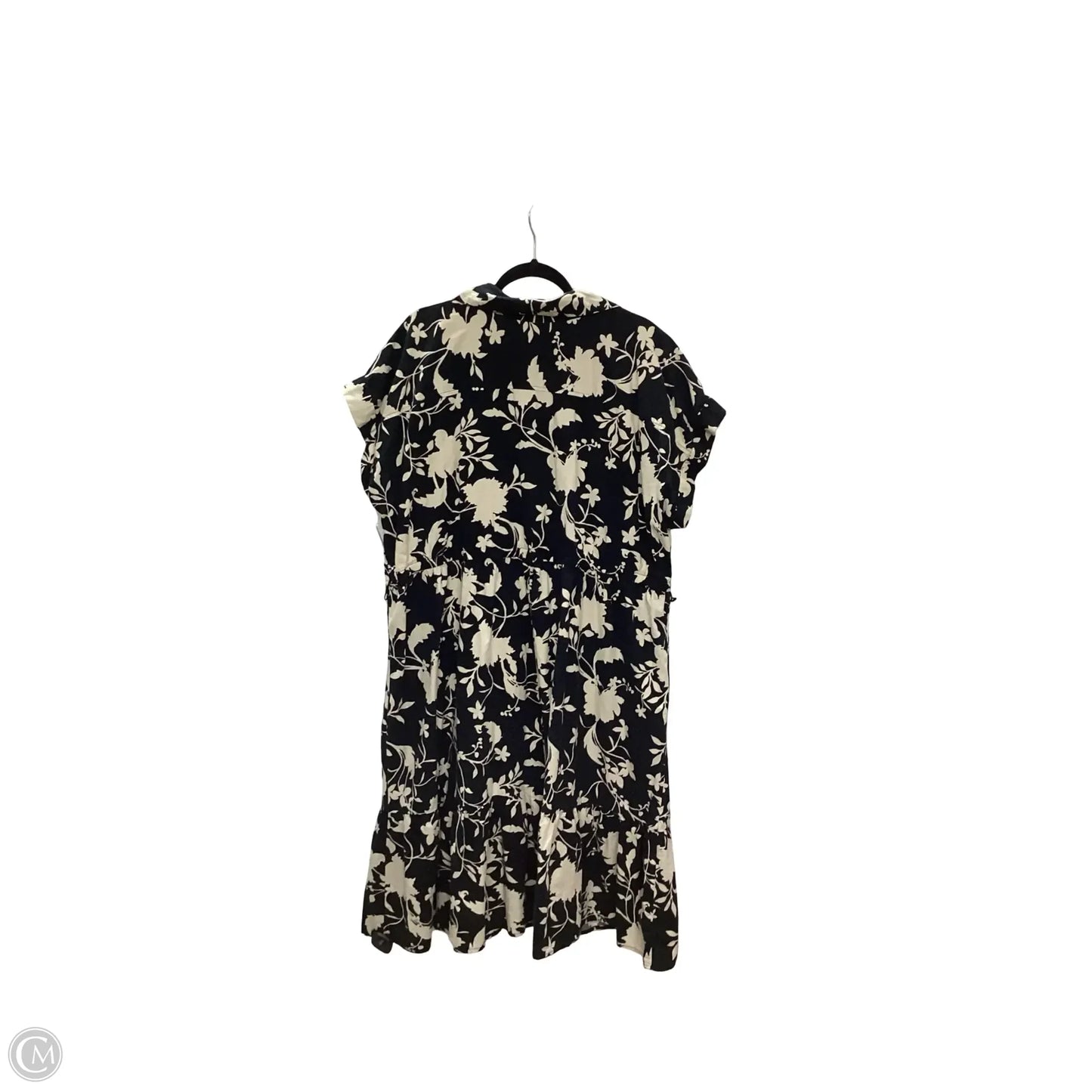 Dress Casual Maxi By Ava & Viv In Black & Cream, Size: 3x