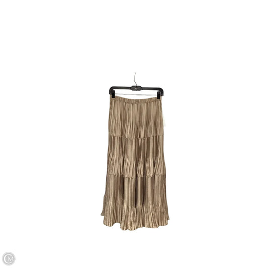 Skirt Maxi By Current Air In Gold, Size: S