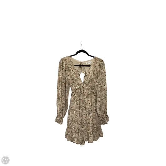Dress Casual Short By She + Sky In Tan, Size: S