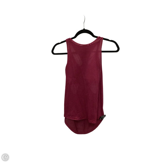 Athletic Tank Top By Lululemon In Red, Size: 4