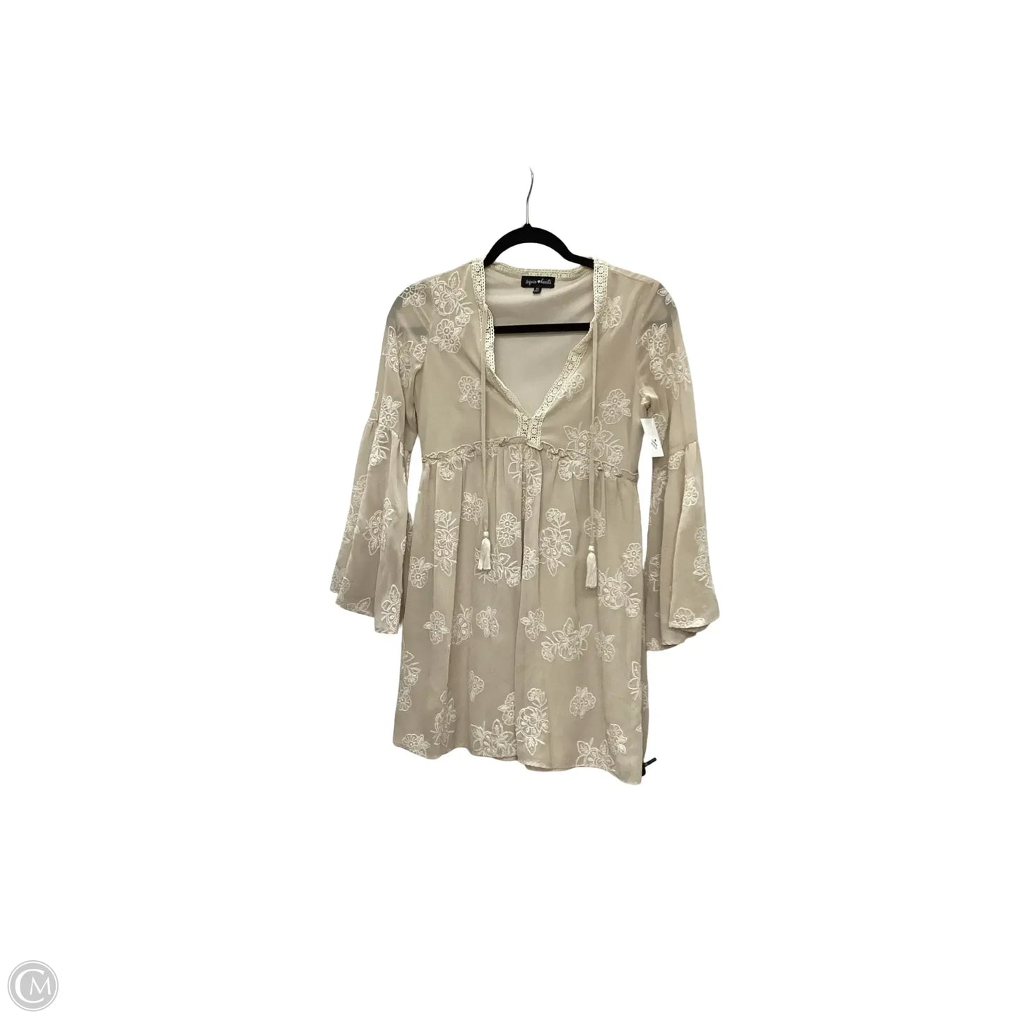 Dress Casual Short By Sequin Hearts In Tan, Size: Xs