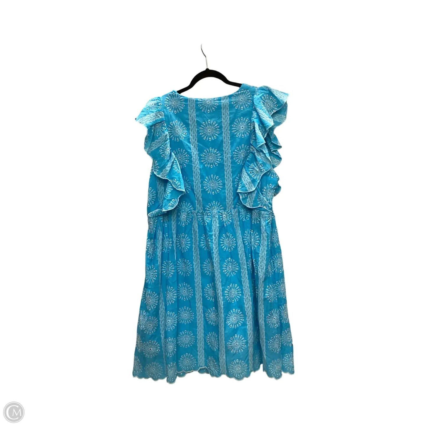 Dress Casual Midi By Chicsoul In Blue, Size: 1x
