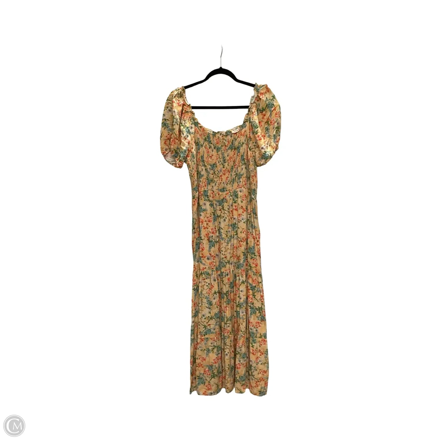 Dress Casual Maxi By Chicsoul In Yellow, Size: 1x