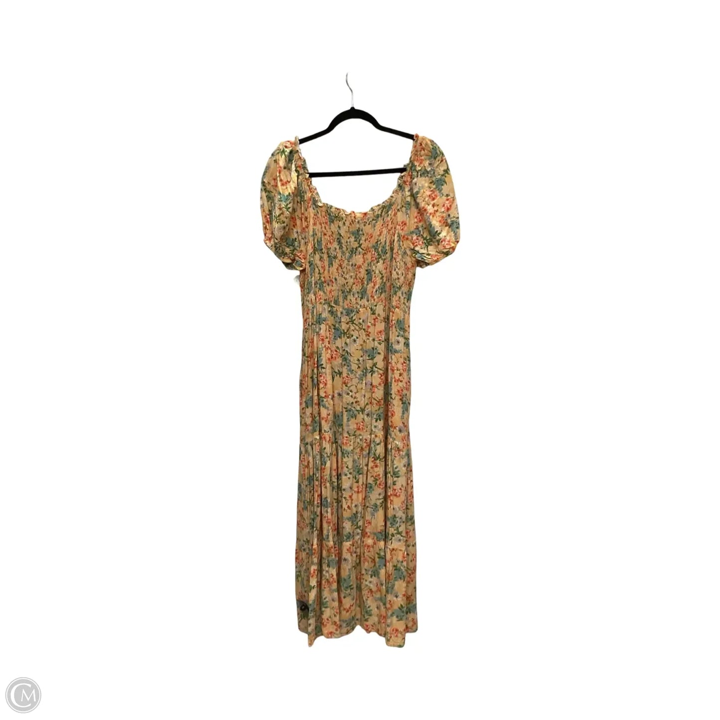 Dress Casual Maxi By Chicsoul In Yellow, Size: 1x