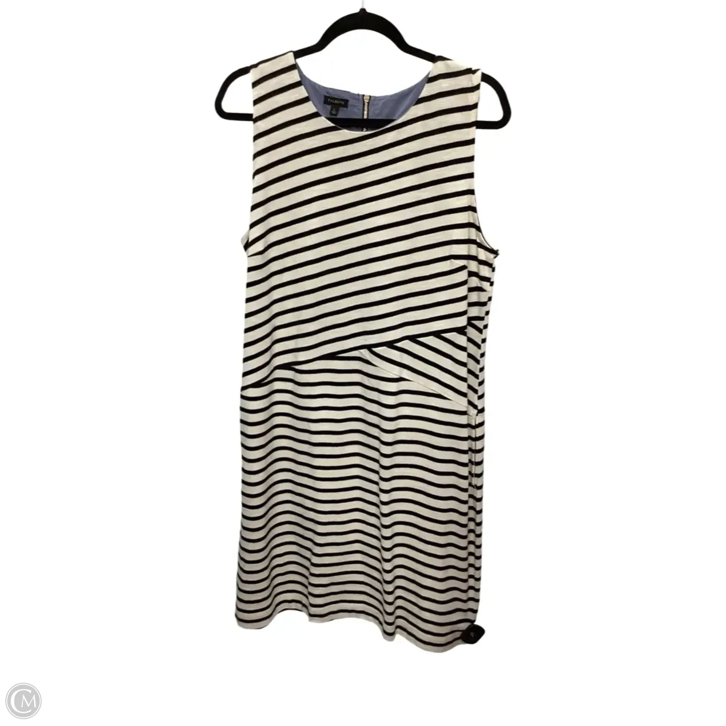 Dress Casual Short By Talbots In Black & Cream, Size: L