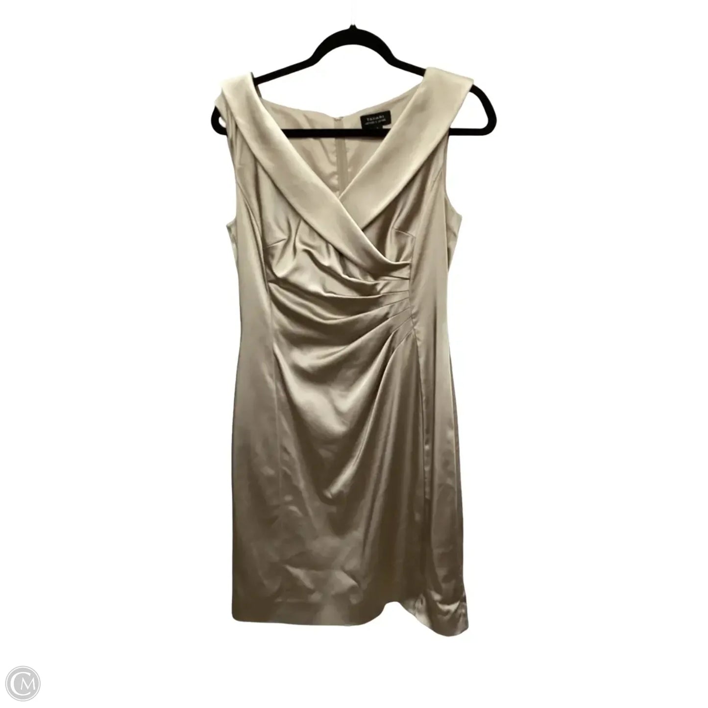 Dress Party Short By Tahari In Tan, Size: 8
