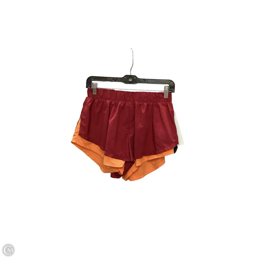 Athletic Shorts By Free People In Orange & Red, Size: S