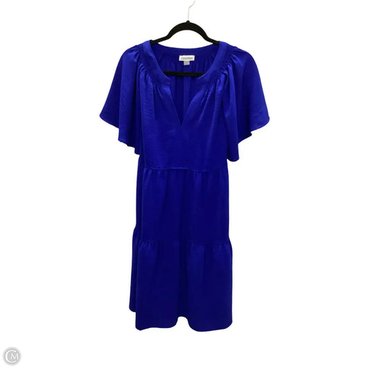 Dress Casual Short By Calvin Klein In Blue, Size: 14