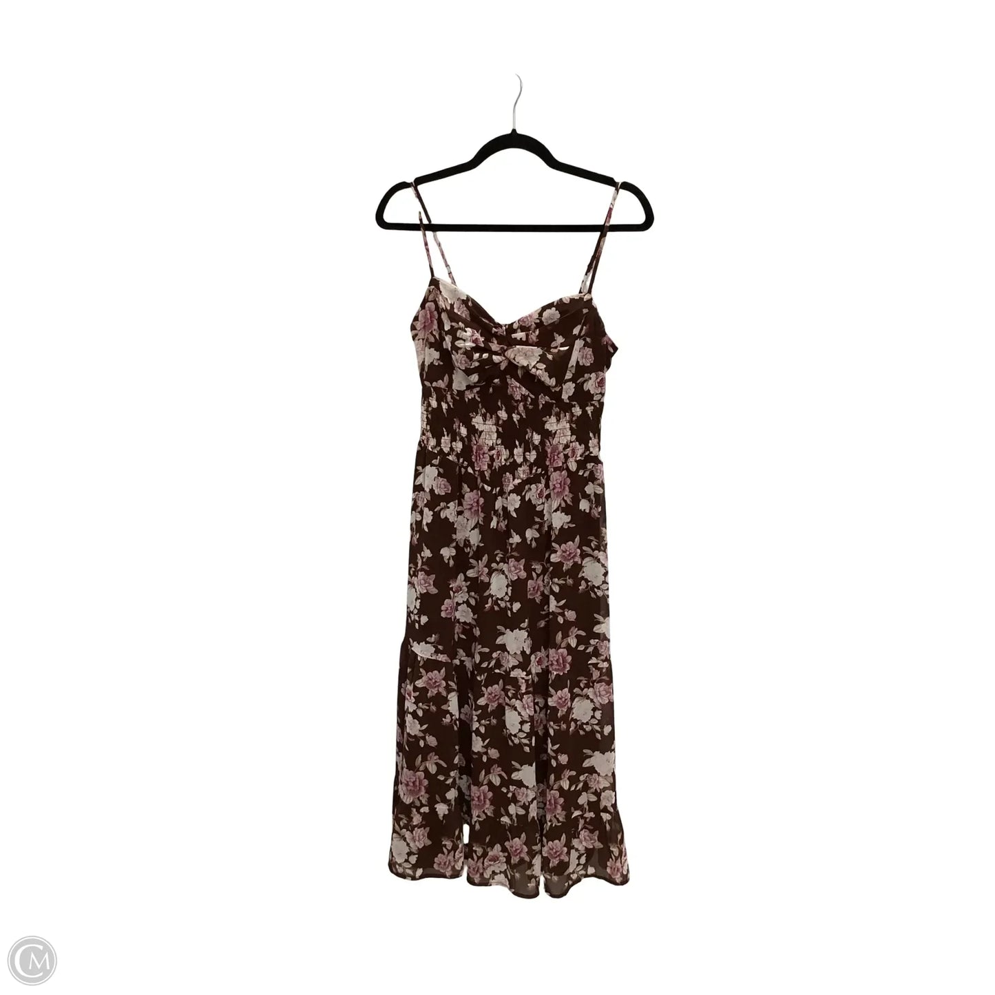 Dress Casual Midi By Trixxi In Brown, Size: M