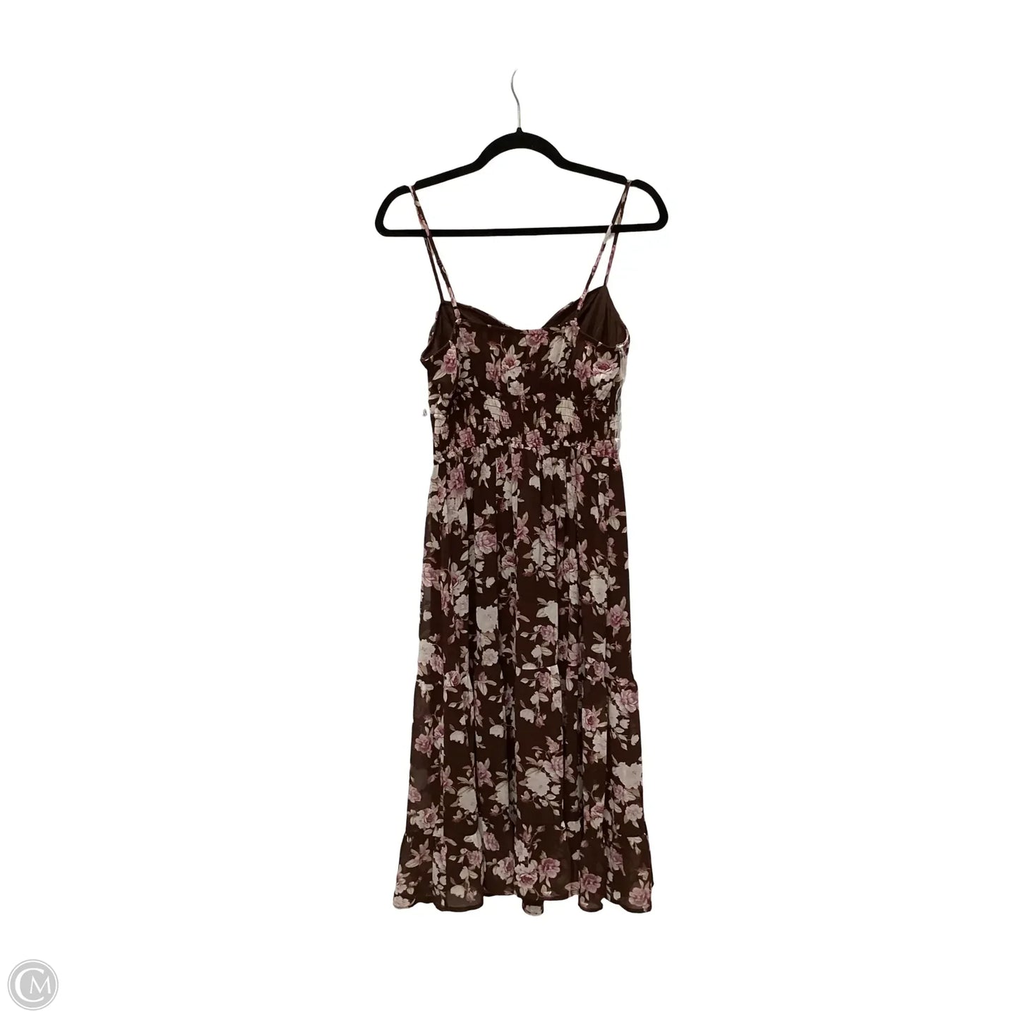 Dress Casual Midi By Trixxi In Brown, Size: M