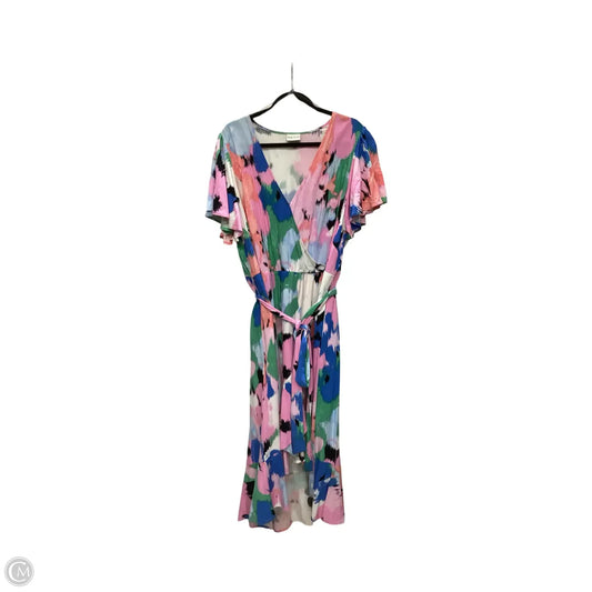 Dress Casual Midi By Ava & Viv In Multi-colored, Size: 2x